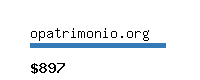 opatrimonio.org Website value calculator