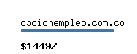 opcionempleo.com.co Website value calculator