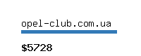 opel-club.com.ua Website value calculator