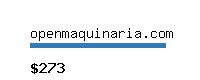 openmaquinaria.com Website value calculator