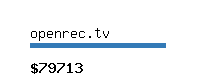 openrec.tv Website value calculator