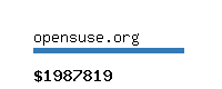 opensuse.org Website value calculator