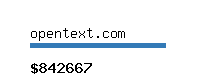 opentext.com Website value calculator