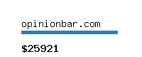 opinionbar.com Website value calculator