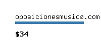 oposicionesmusica.com Website value calculator