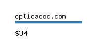 opticacoc.com Website value calculator