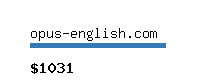 opus-english.com Website value calculator
