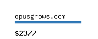 opusgrows.com Website value calculator