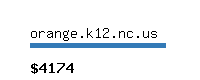 orange.k12.nc.us Website value calculator