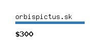 orbispictus.sk Website value calculator