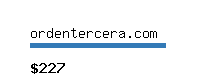 ordentercera.com Website value calculator