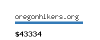 oregonhikers.org Website value calculator