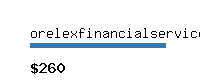 orelexfinancialservices.com Website value calculator