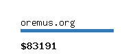 oremus.org Website value calculator