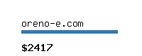 oreno-e.com Website value calculator