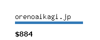 orenoaikagi.jp Website value calculator
