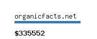 organicfacts.net Website value calculator