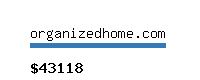organizedhome.com Website value calculator