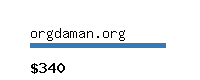 orgdaman.org Website value calculator