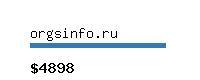 orgsinfo.ru Website value calculator