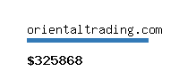 orientaltrading.com Website value calculator