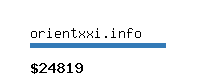 orientxxi.info Website value calculator