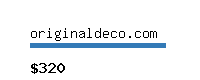 originaldeco.com Website value calculator
