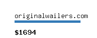 originalwailers.com Website value calculator