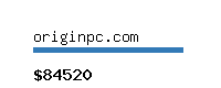 originpc.com Website value calculator