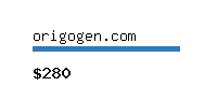 origogen.com Website value calculator