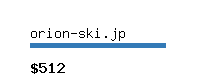 orion-ski.jp Website value calculator
