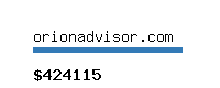orionadvisor.com Website value calculator