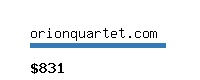 orionquartet.com Website value calculator