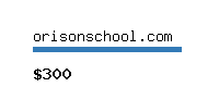 orisonschool.com Website value calculator