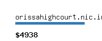 orissahighcourt.nic.in Website value calculator