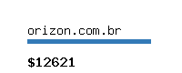 orizon.com.br Website value calculator
