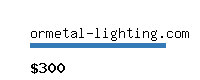 ormetal-lighting.com Website value calculator