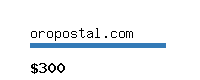oropostal.com Website value calculator