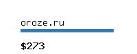 oroze.ru Website value calculator