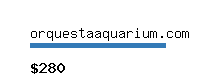 orquestaaquarium.com Website value calculator