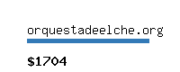 orquestadeelche.org Website value calculator