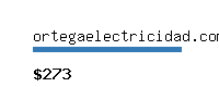 ortegaelectricidad.com Website value calculator