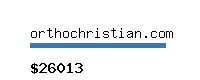 orthochristian.com Website value calculator