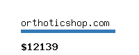 orthoticshop.com Website value calculator