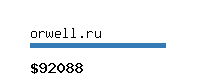 orwell.ru Website value calculator