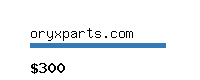 oryxparts.com Website value calculator