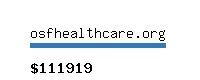 osfhealthcare.org Website value calculator