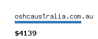 oshcaustralia.com.au Website value calculator