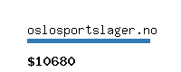 oslosportslager.no Website value calculator