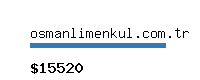 osmanlimenkul.com.tr Website value calculator